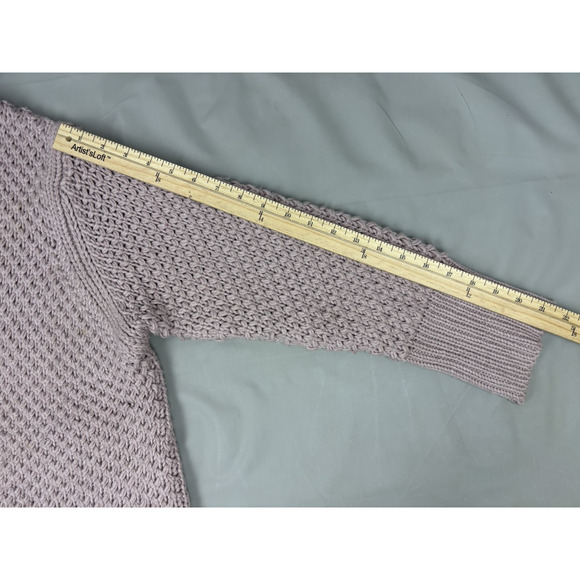 Renee C. Chunky Knit Cardigan Open Front Women's Medium Pink NWT - Picture 9 of 13